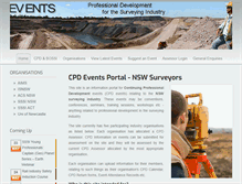 Tablet Screenshot of cpdevents.com.au